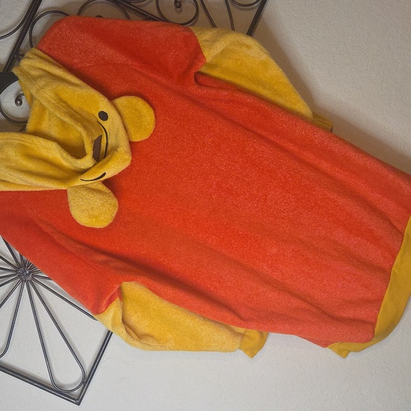 Disney Winnie The Pooh "Hunny"  Hooded Sleepwear Lounger Sz M (8-10) - Picture 6 of 6